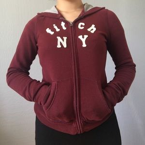 Maroon Abercrombie Jacket